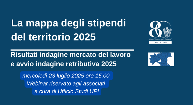 INDAGINE RETRIBUTIVA  MAPPA DEGLI STIPENDI DEL TERRITORIO