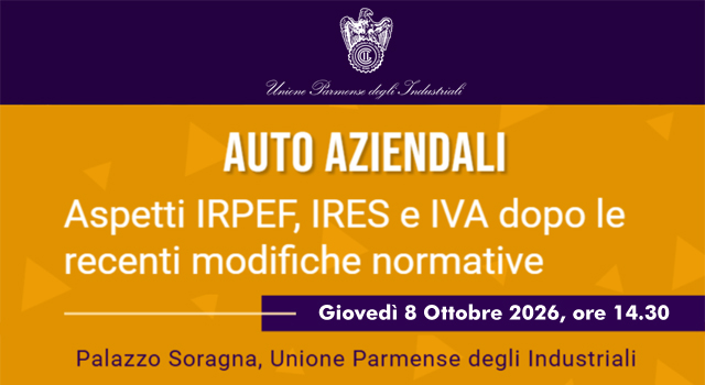 Convegno ''Auto aziendali. Aspetti IRPEF, IRES e IVA dopo le recenti modifiche normative'' Convegno ''Auto aziendali. Aspetti IRPEF, IRES e IVA dopo le recenti modifiche normative''